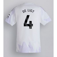 Manchester United Matthijs de Ligt #4 Vonkajší futbalový dres 2025-26 Krátky Rukáv